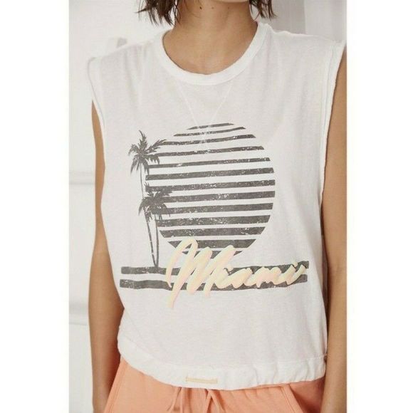 Free People bring the heat Miami combo graphic tee - Picture 3 of 3